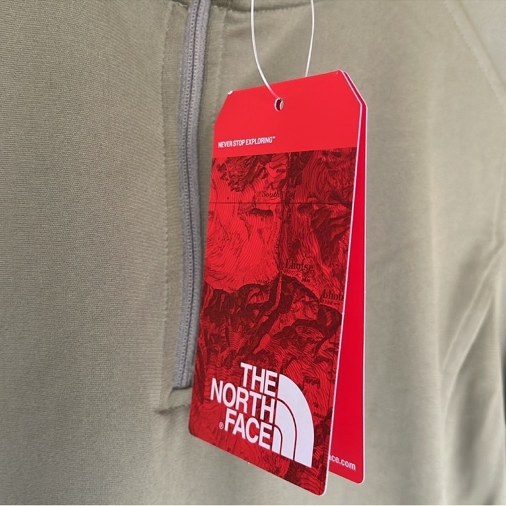 The North Face tech Olive Green Women's Quarter-Zip Top - Picture 9 of 14